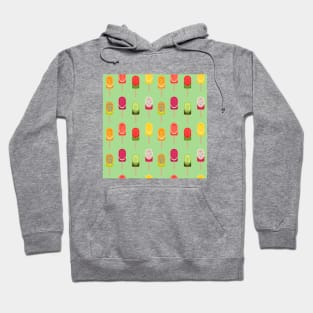 Fruit popsicles - Lime Green Hoodie